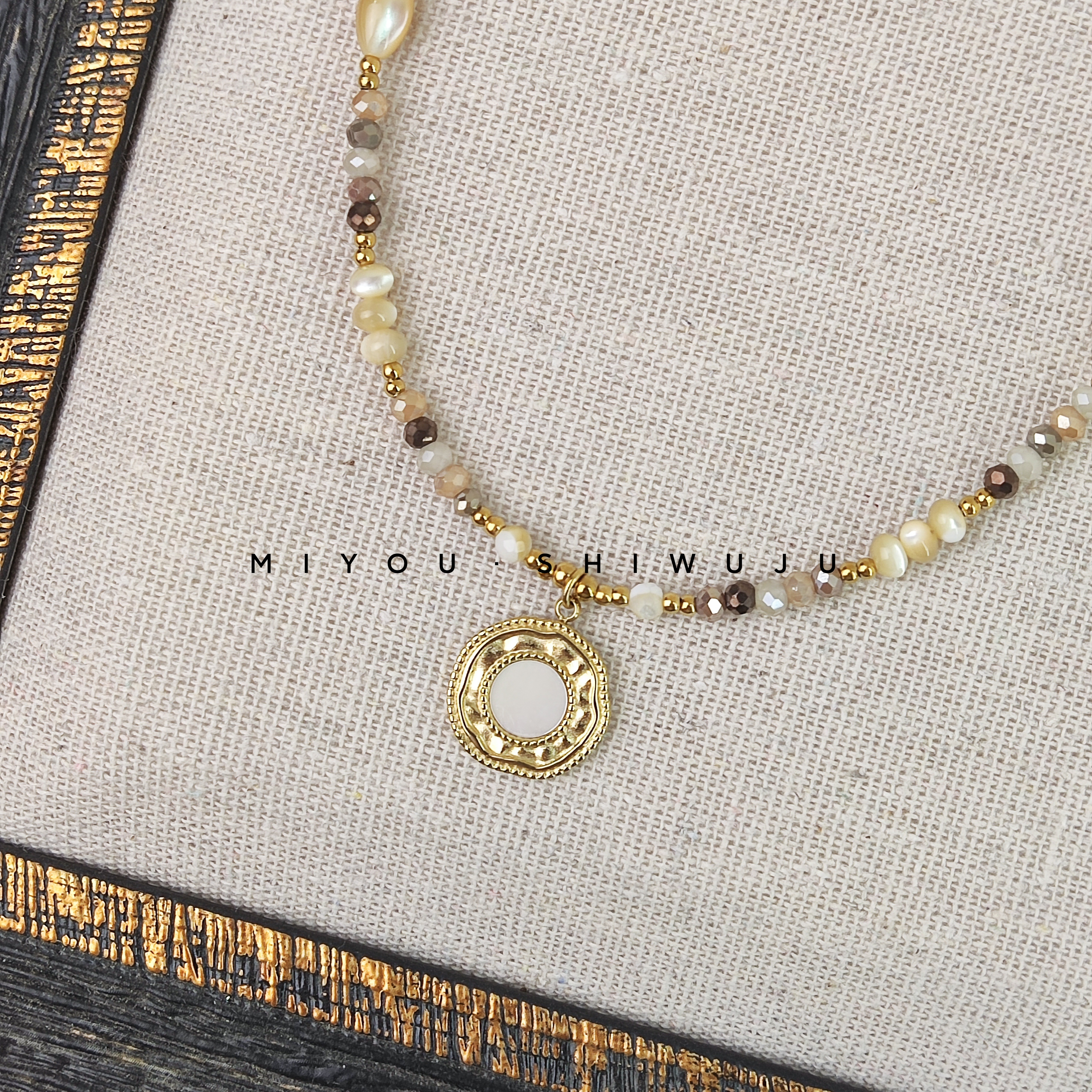 钛钢项链 【魔镜】原创设计项链气质复古百搭小众手工