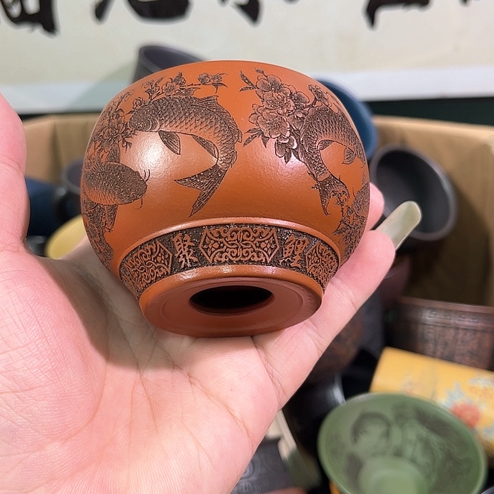 茶杯紫砂全手工紫砂主人杯