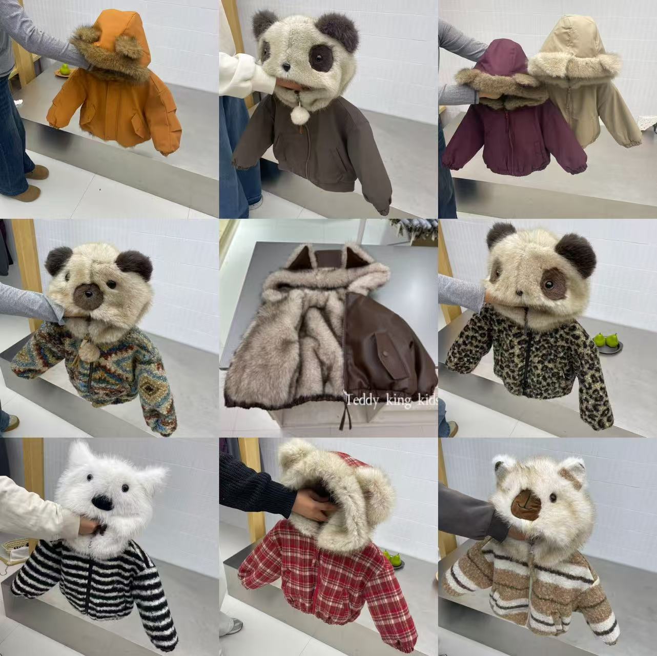 T （T1-T56） 毛毛外套25新款 中小童新版卡通毛毛衣