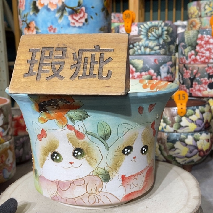 红陶景德镇艺术手绘作品