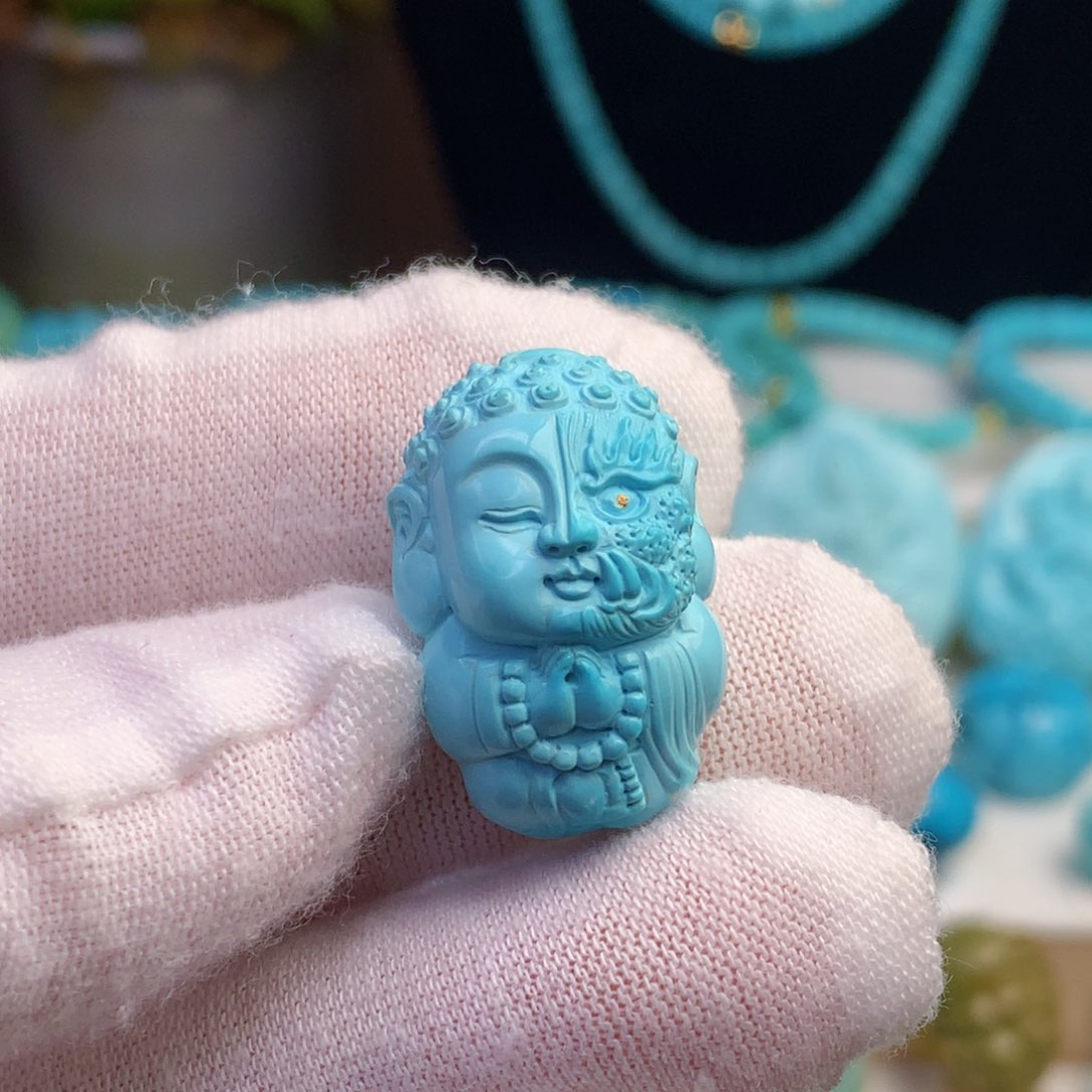 绿松石珠宝奇石未镶嵌