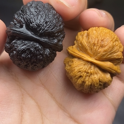 文玩核桃把件38尺铁狮子