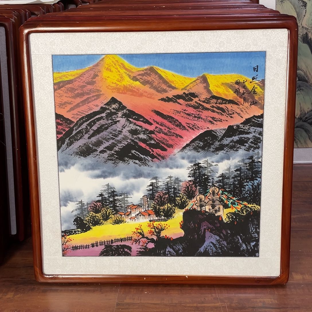 国画带框尺寸63*63厘米