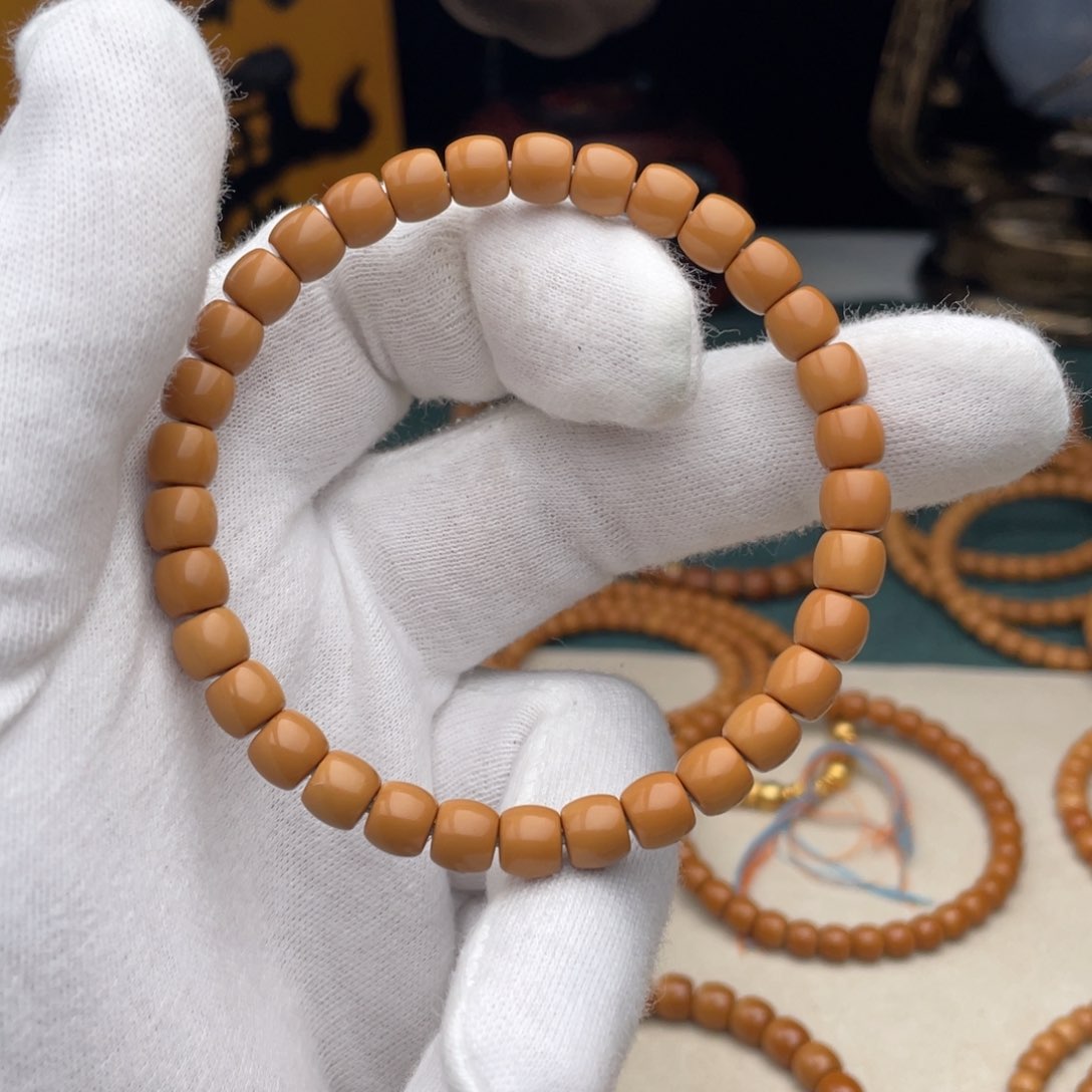 橄榄核手串老挝核核尖手串7.0