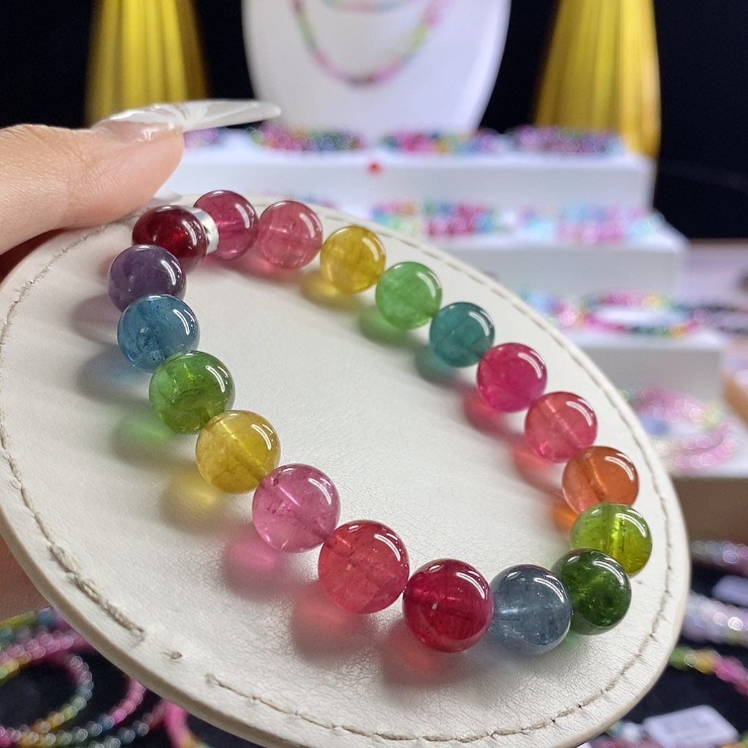 未镶嵌手链碧玺荧光