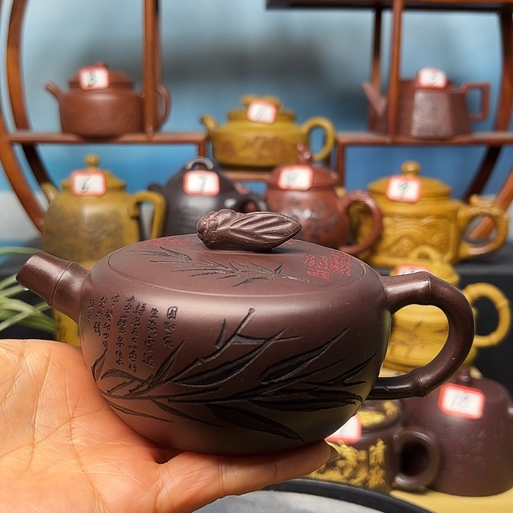 茶壶紫砂微瑕不带证书礼盒180cc