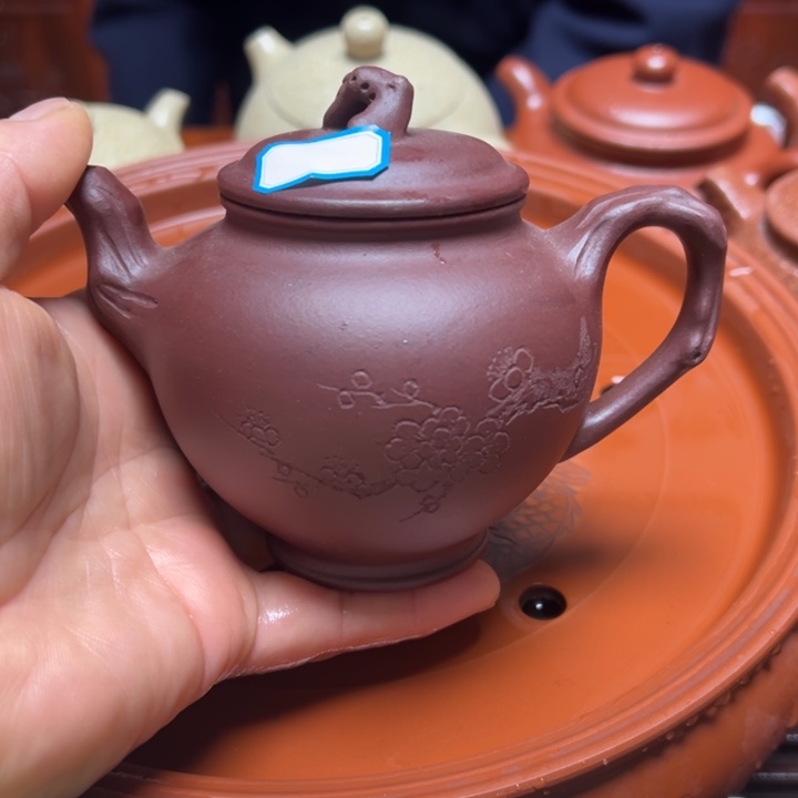 紫砂茶壶长*长宜兴原矿底槽清