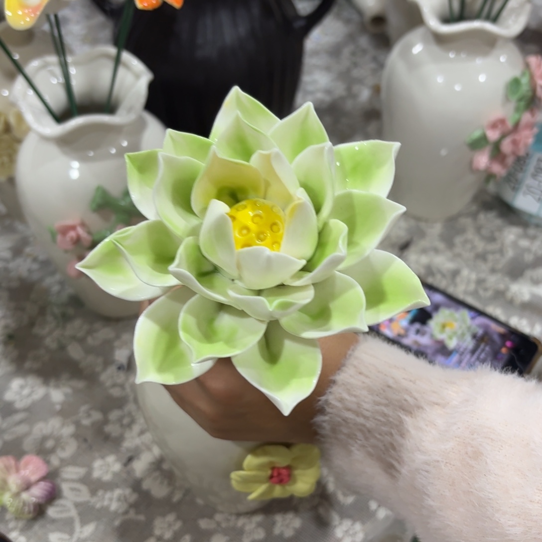 陶瓷花，20元发货，退款拉黑