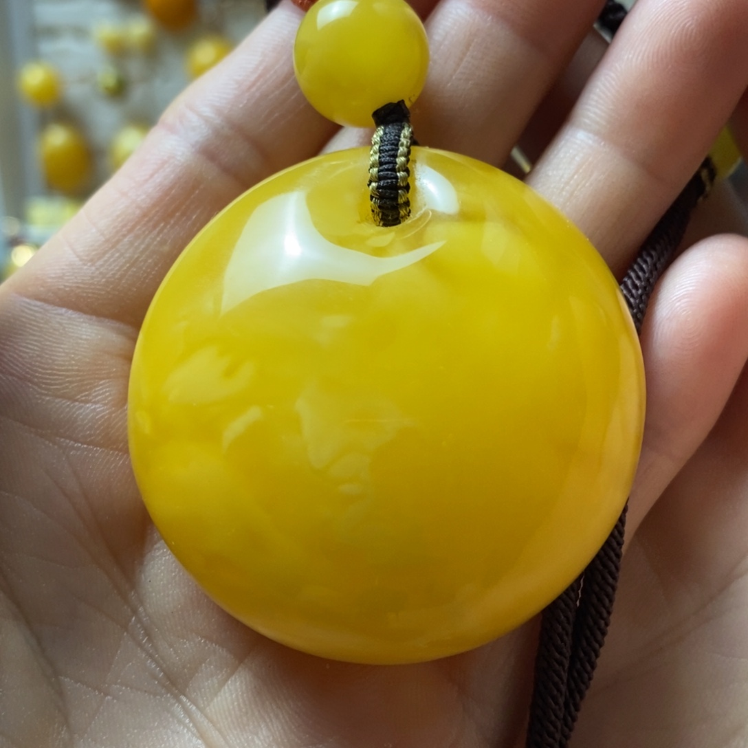 蜜蜡未镶嵌颈饰蜜蜡吊坠