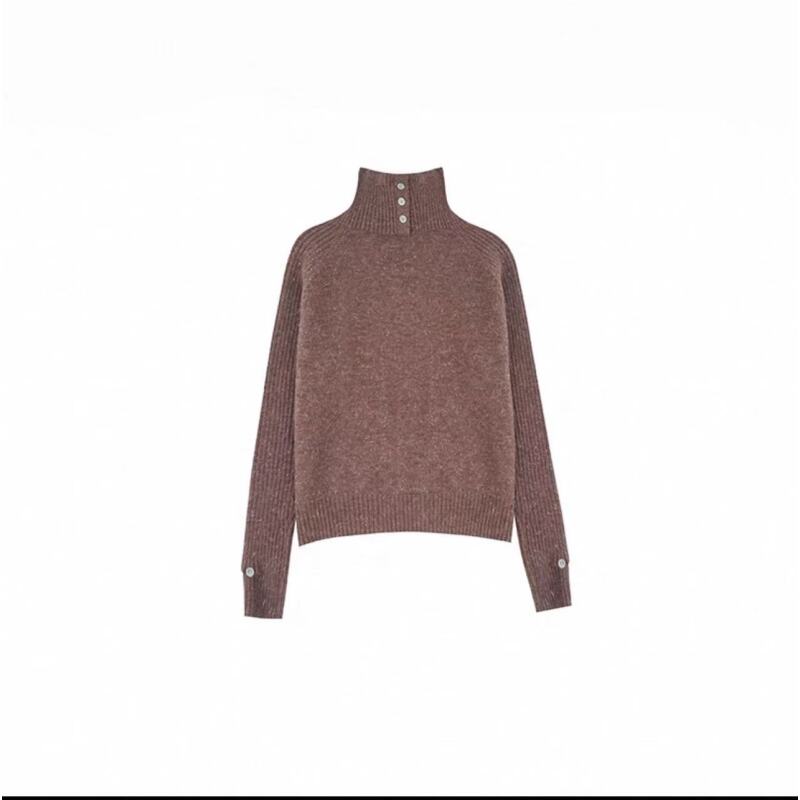 深圳南油白桃美美  [话梅糖] 气质软糯百搭时尚针织长袖A1199