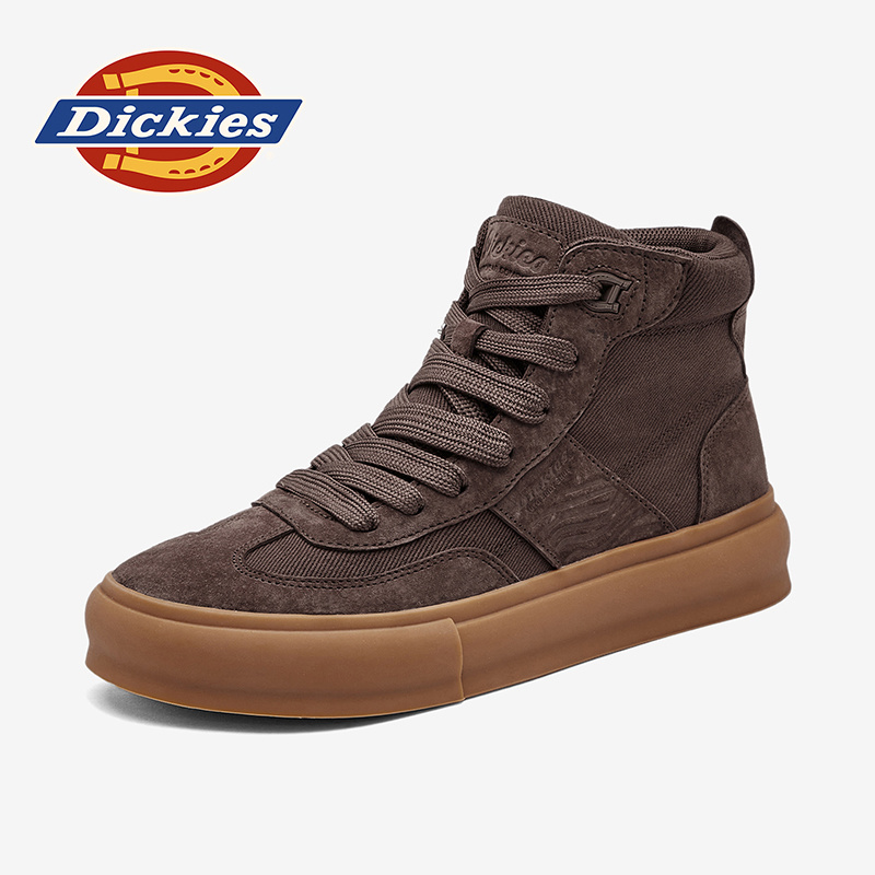 Dickies秋季板鞋新款增高厚底潮流时尚休闲鞋男士高帮日常休闲鞋