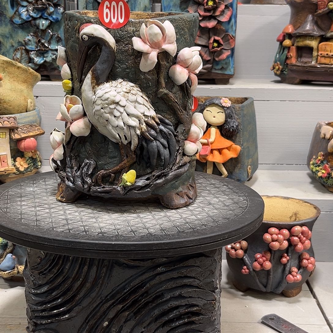 微瑕600 号陶然花器手工花盆