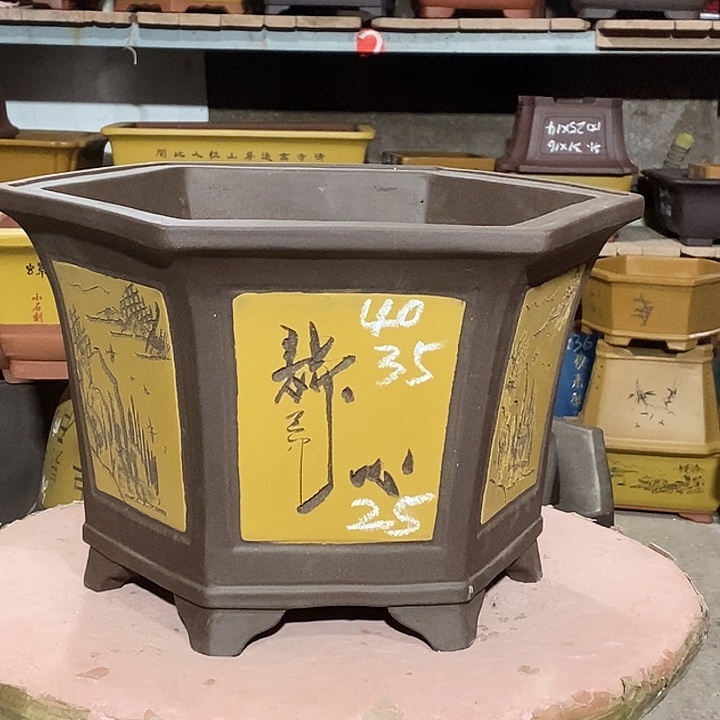 宜兴紫砂花盆花盆