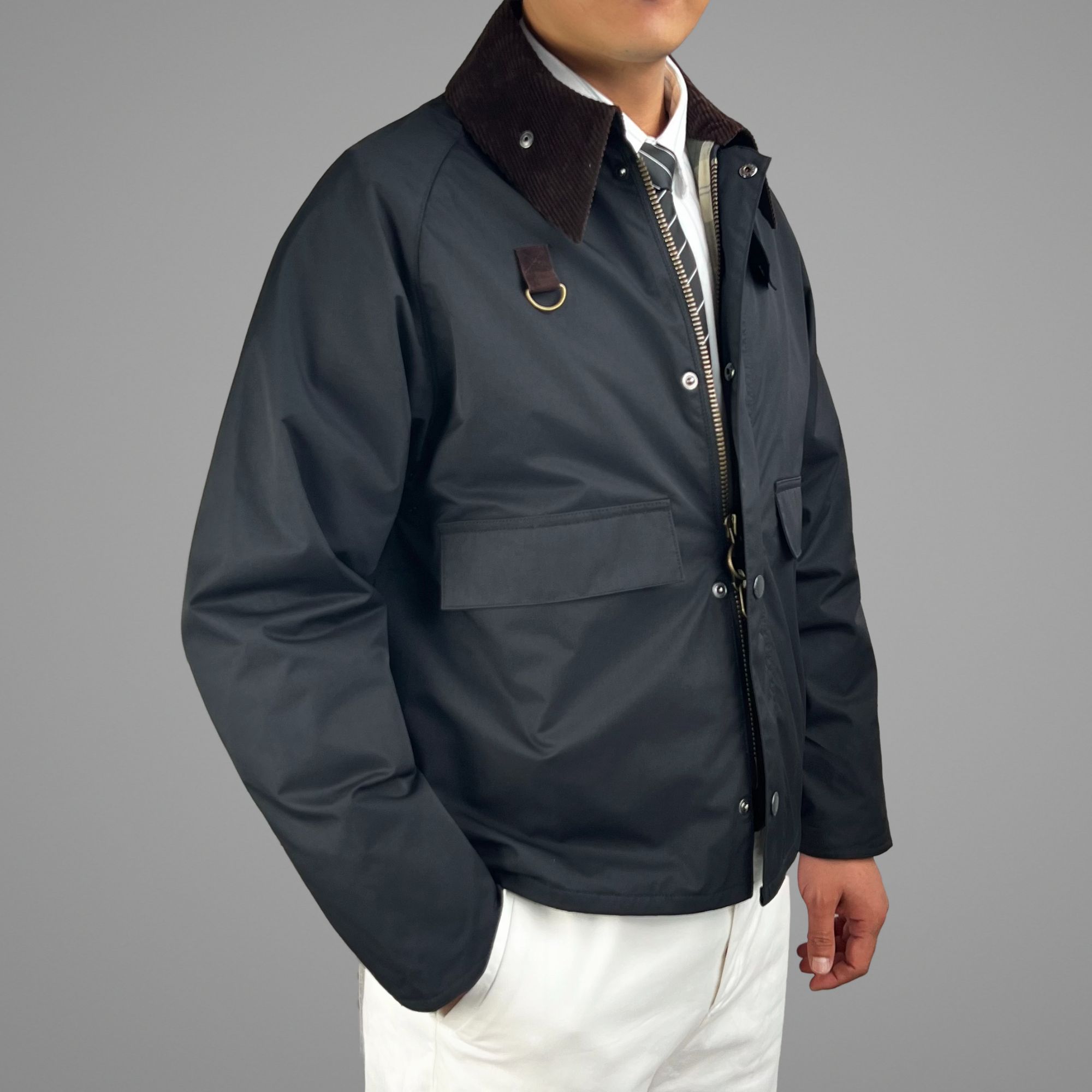 SPEY春秋短款夹克男女复古猎装经典户外飞钓防水工装翻领休闲外套