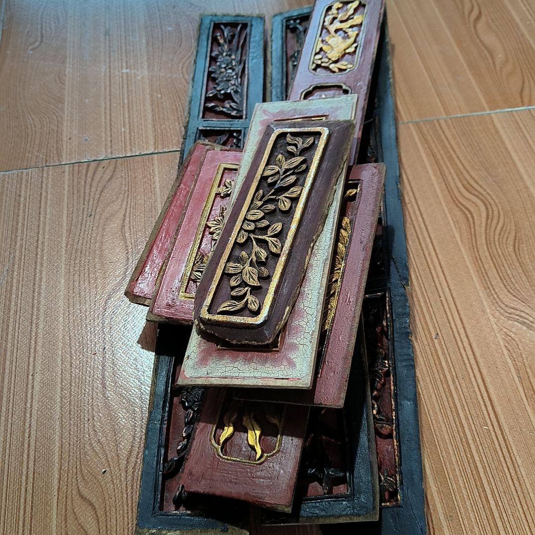 如***意香榧木花板木雕，一物一拍