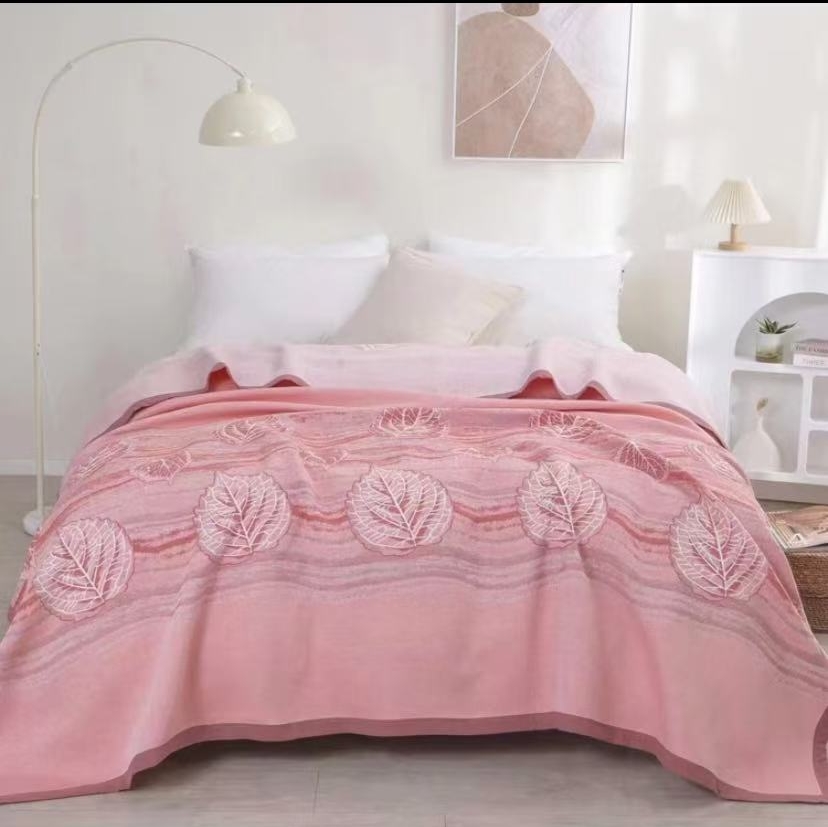 【只此叶雨】230*250cm 可铺可盖高奢驼绒蛋白毯