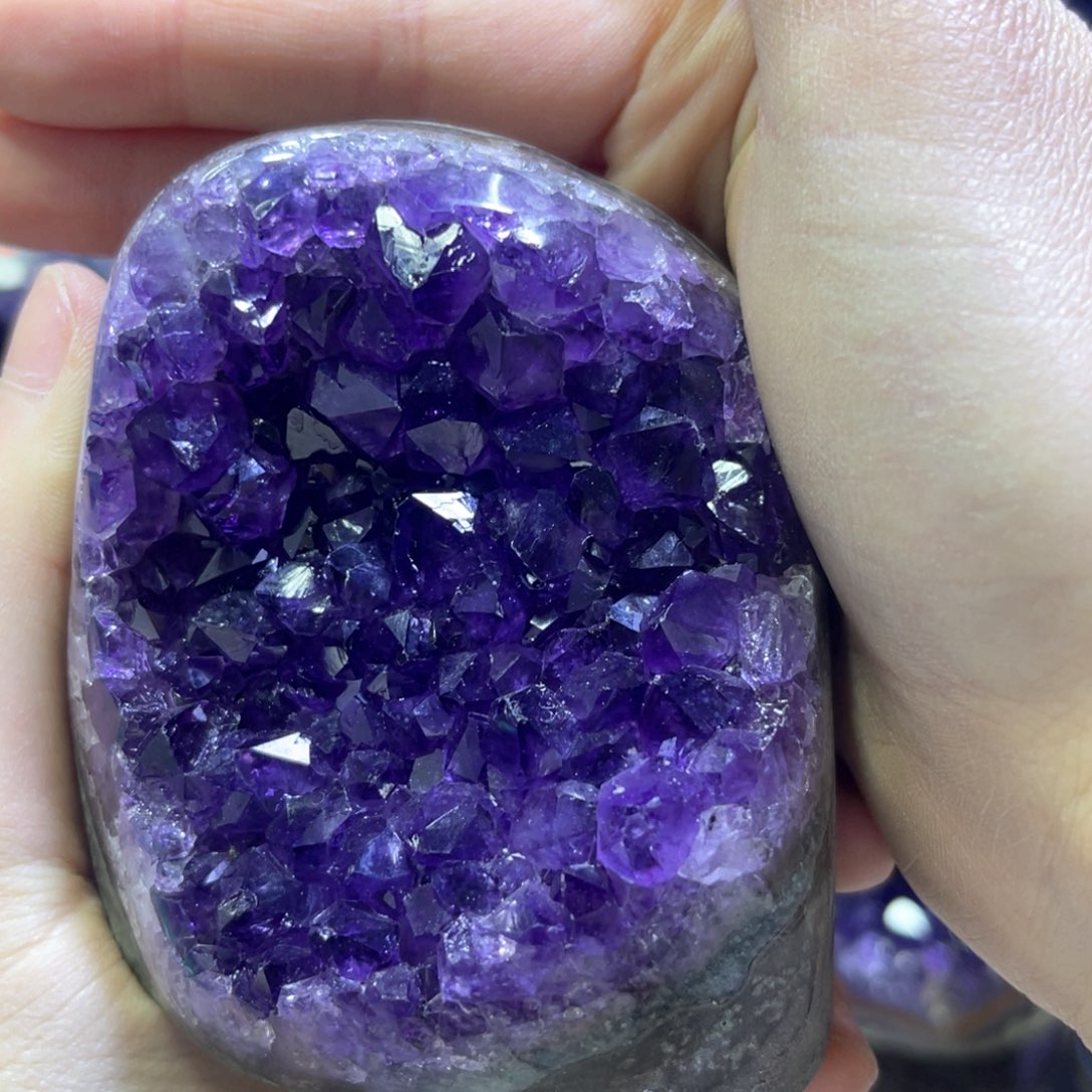 紫晶摆件未镶嵌紫水晶