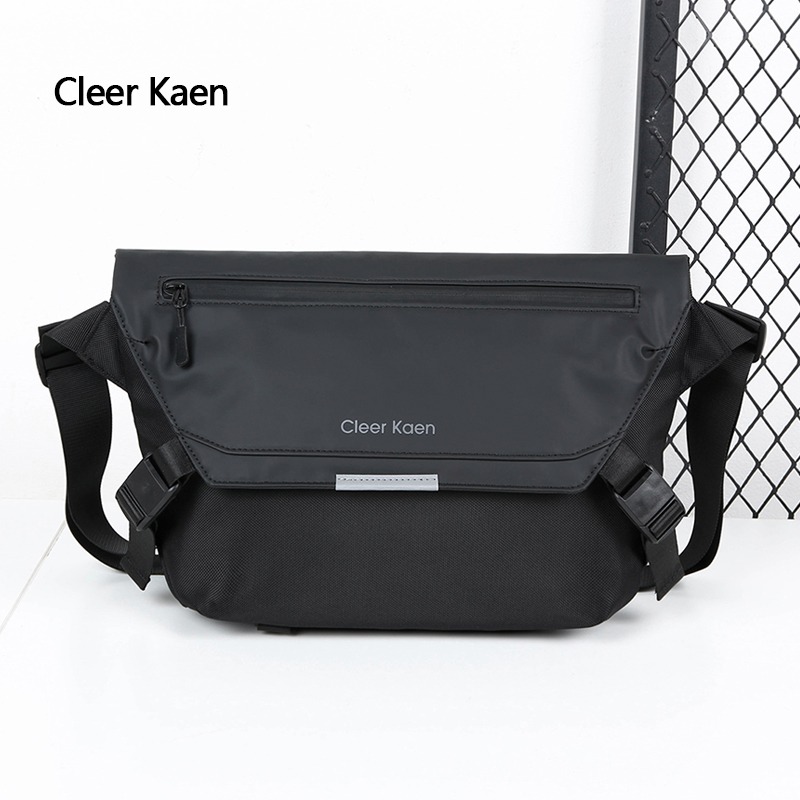 Cleer Kaen品牌男包新款大容量斜挎包休闲单肩包骑行专用背包潮包