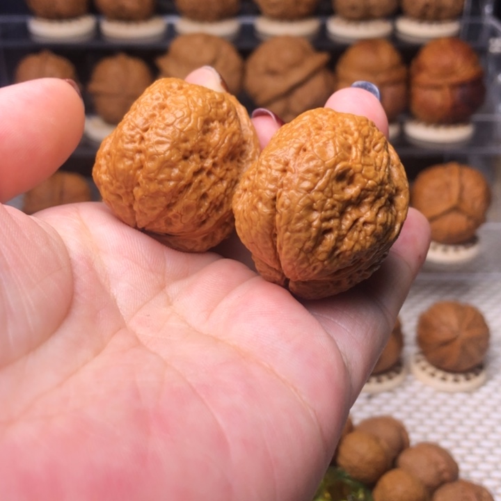 文玩核桃把件14呱呱来财36尺