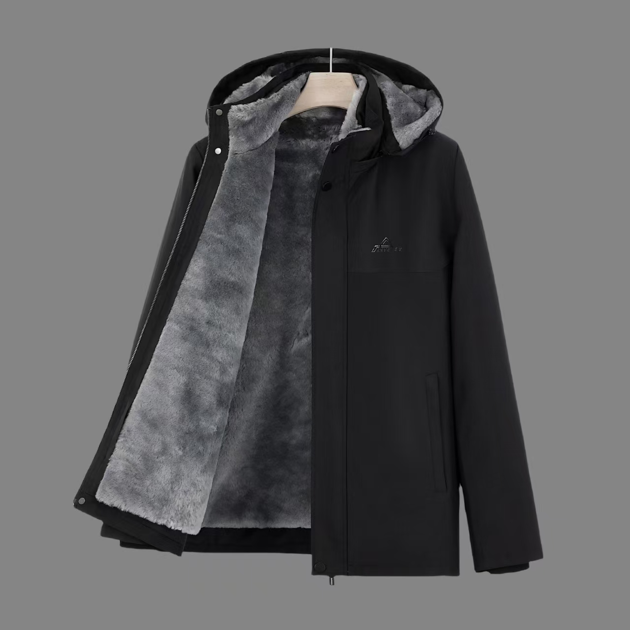 进口澳洲美利奴绵羊皮皮毛一体可拆卸内胆外套男加绒加厚保暖上衣