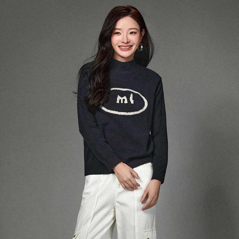 H052套头长袖微弹上衣柔软舒适毛衣女2025冬54HC0H0052