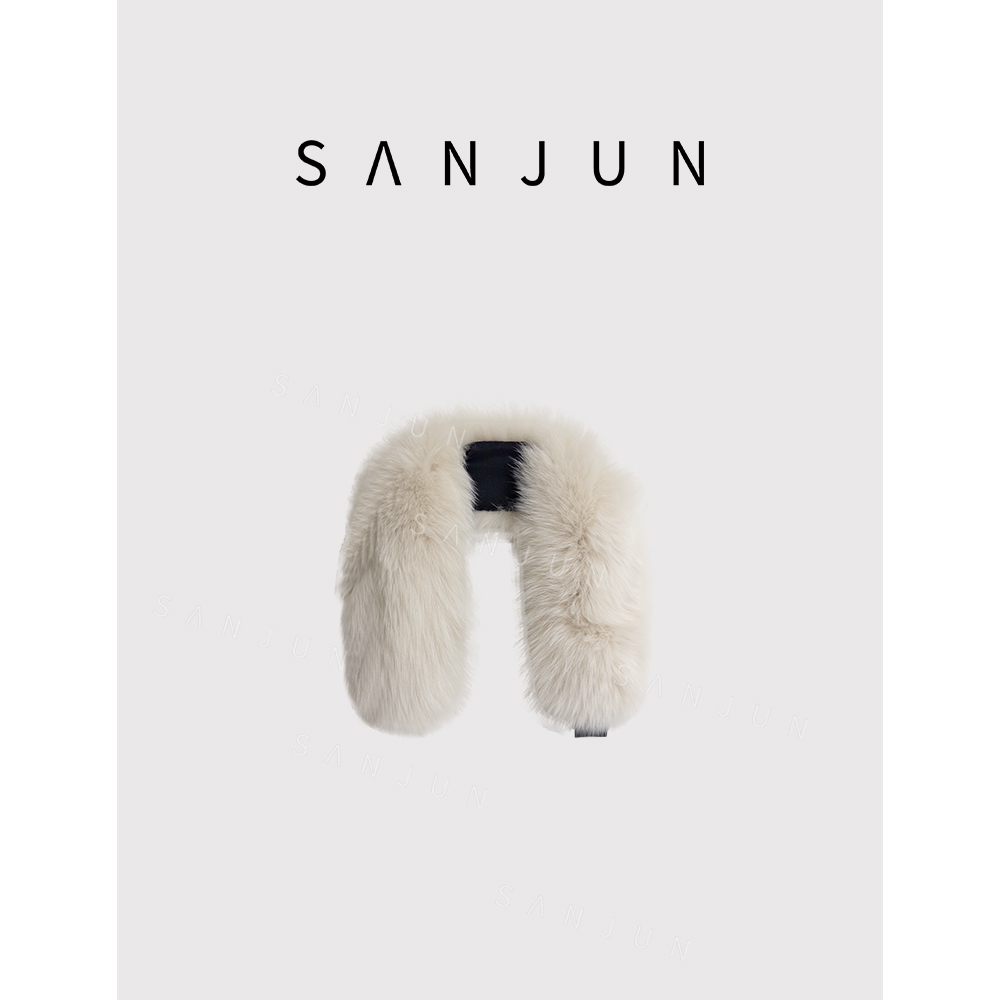 SANJUN 高端定制 【容与】秋冬时尚百搭保暖坎肩式围巾 2316