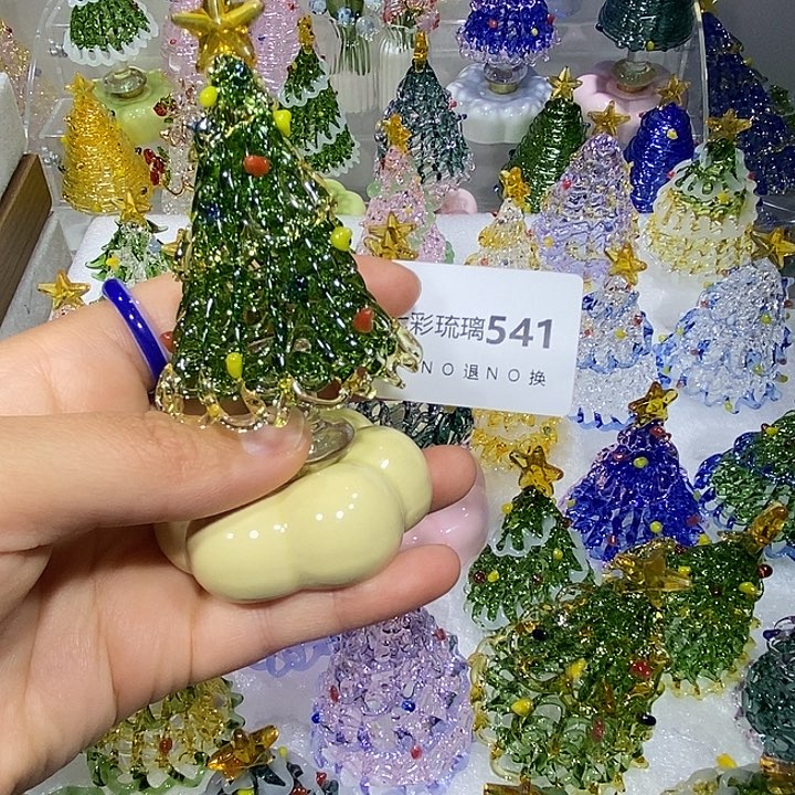 W***D颈饰玻璃541绿金金色底座