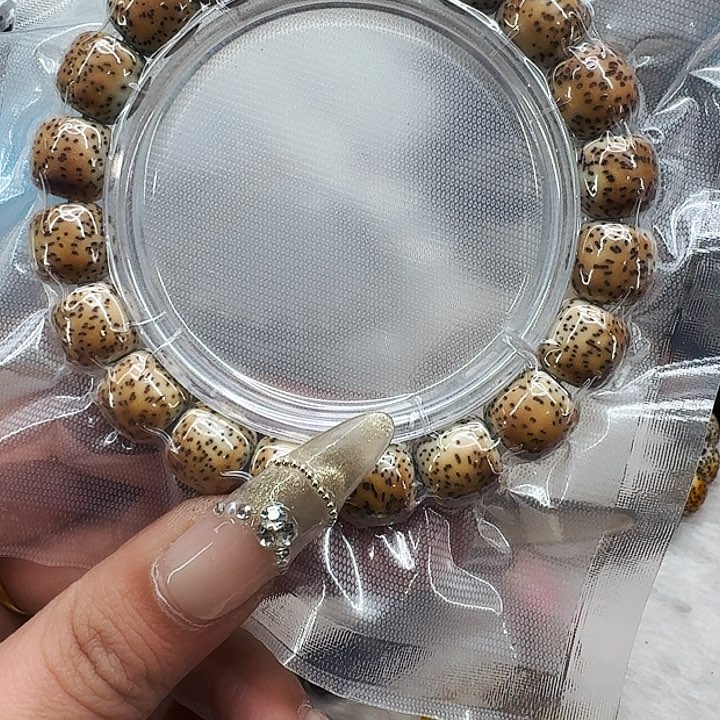星月菩提手串584高端黑灰星月菩提12桶单圈