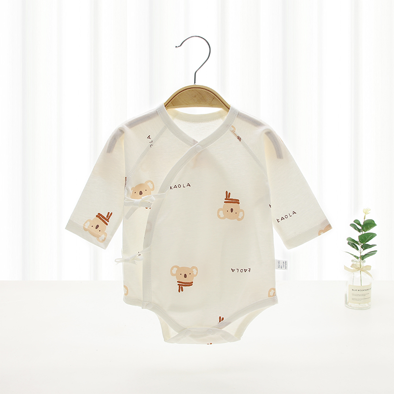 婴儿包屁衣春夏薄款睡衣空调服新生儿衣服纯棉套装男女宝哈衣夏季
