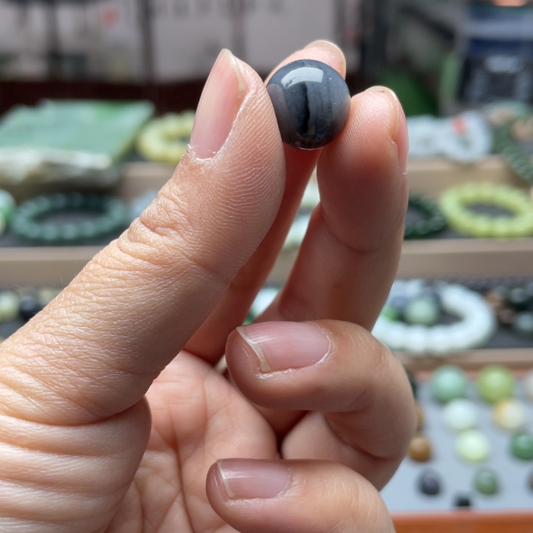 和田玉单珠12未镶嵌