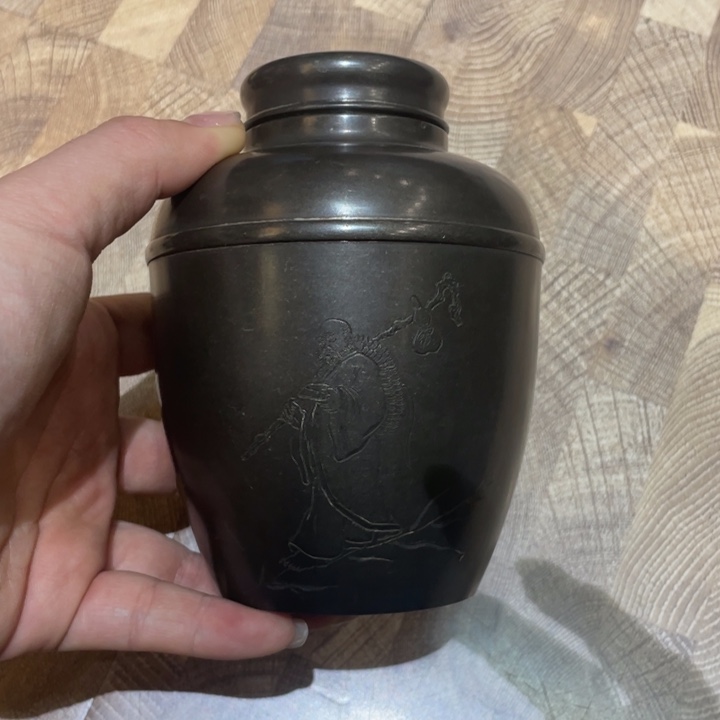 锡茶叶罐茶道具摆件