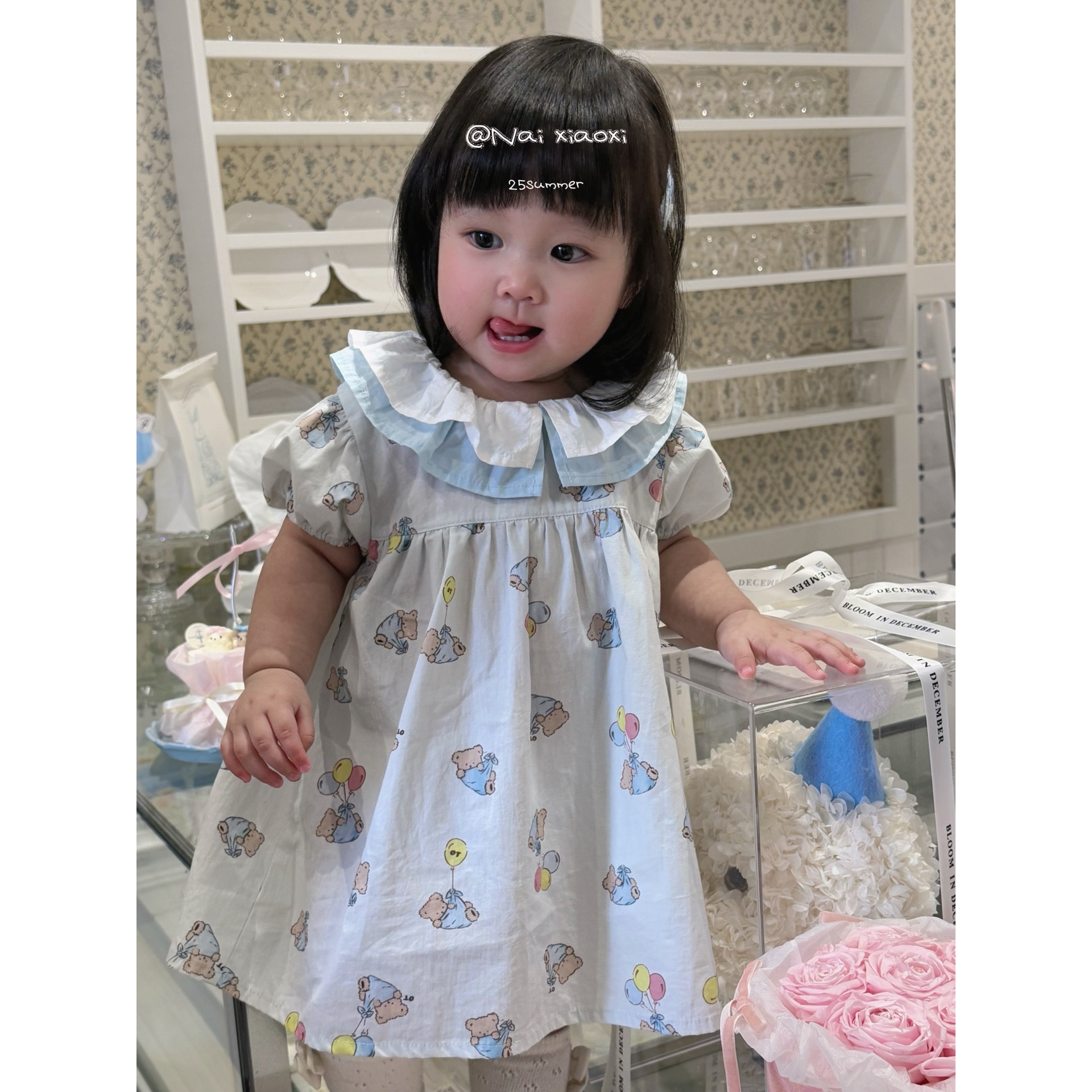 【NO退NO换】欢宝-奶小西-2025夏-编码0047-NXX5632-糖果色连衣裙