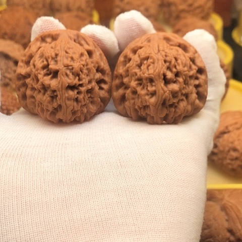 核桃把件41南江石狮子头