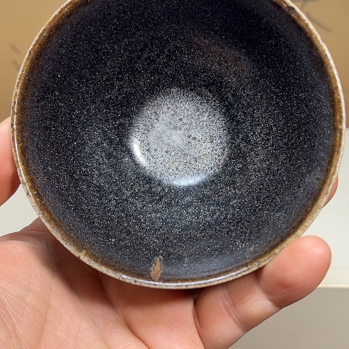 手***作福建建窑系黑碗一个