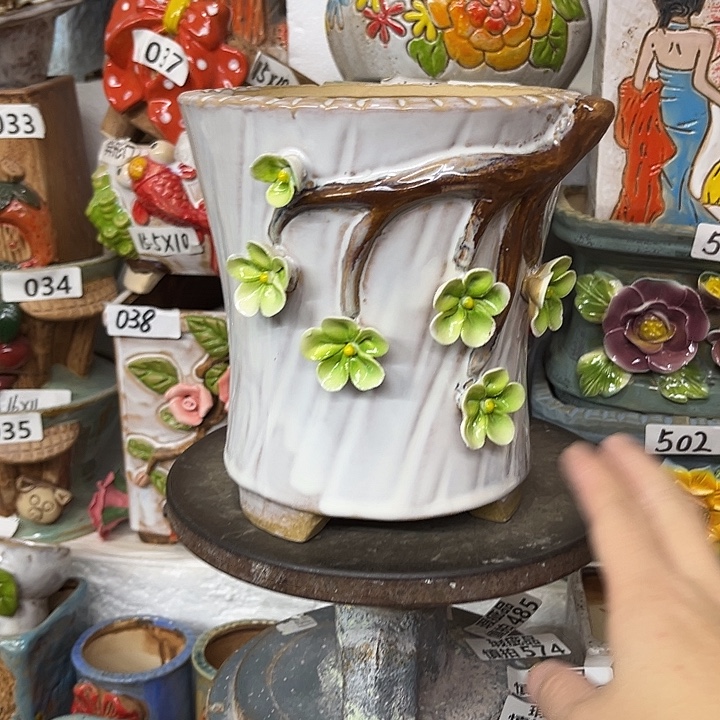 粗陶材质多肉花盆