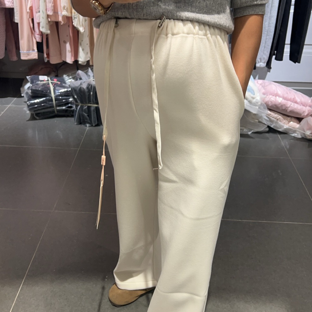 【实体店品质】146孕妇调节腰冬季加绒直筒裤休闲糯米裤