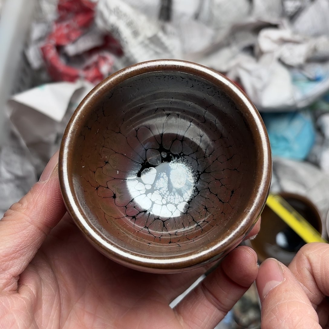 茶盏建盏主人杯一只微瑕