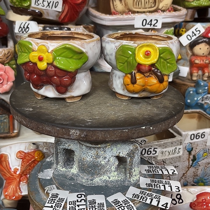 粗陶材质多肉花盆