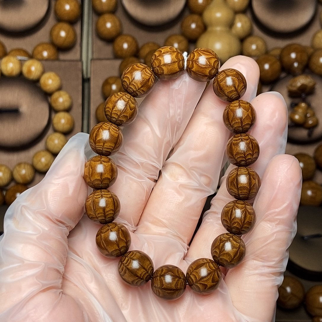 金***心六道木手串/手链九道1.2