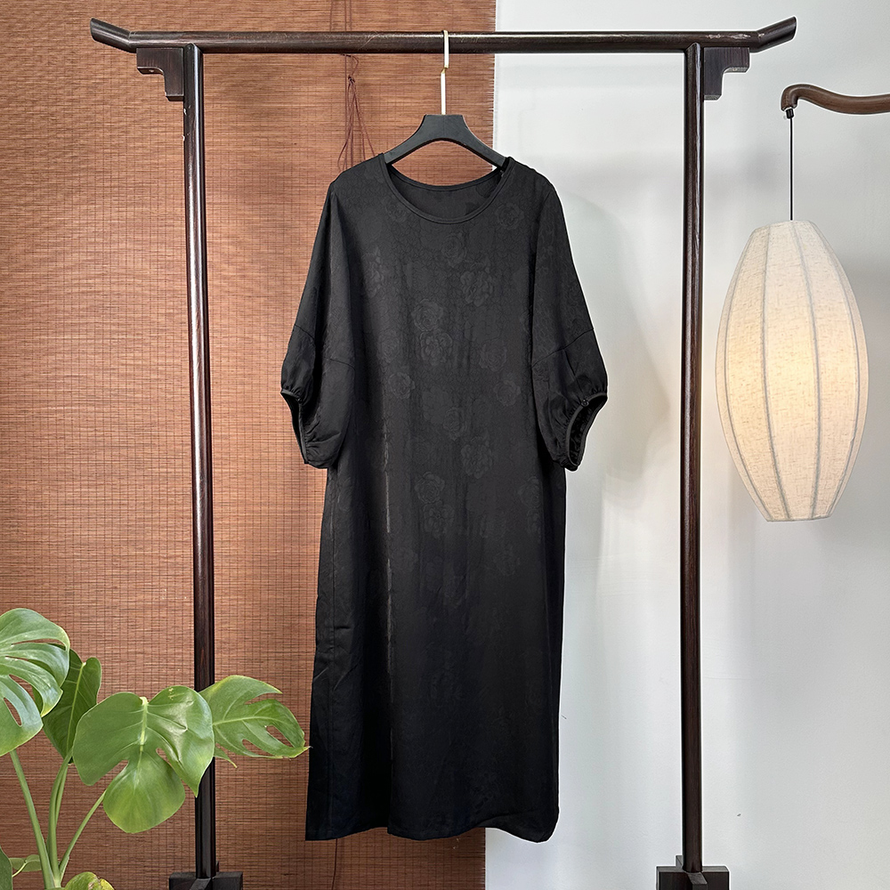 【251517】牡丹绞罗 6A老料工艺 40姆米 绞罗连衣裙