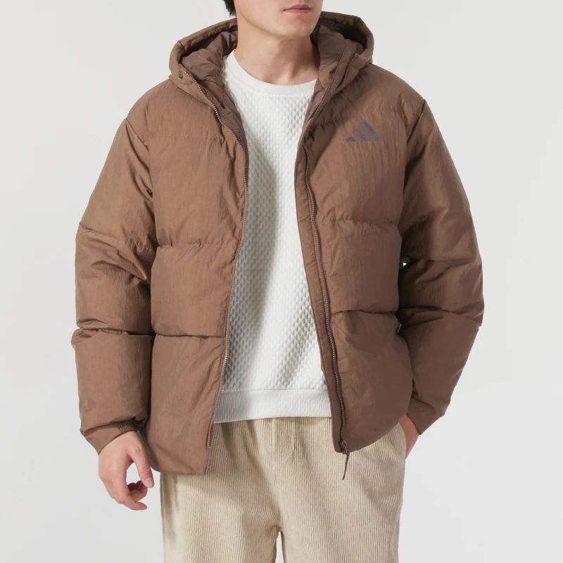 adidas/阿迪达斯羽绒服男装冬季新款连帽休闲服保暖羽绒外套宽松