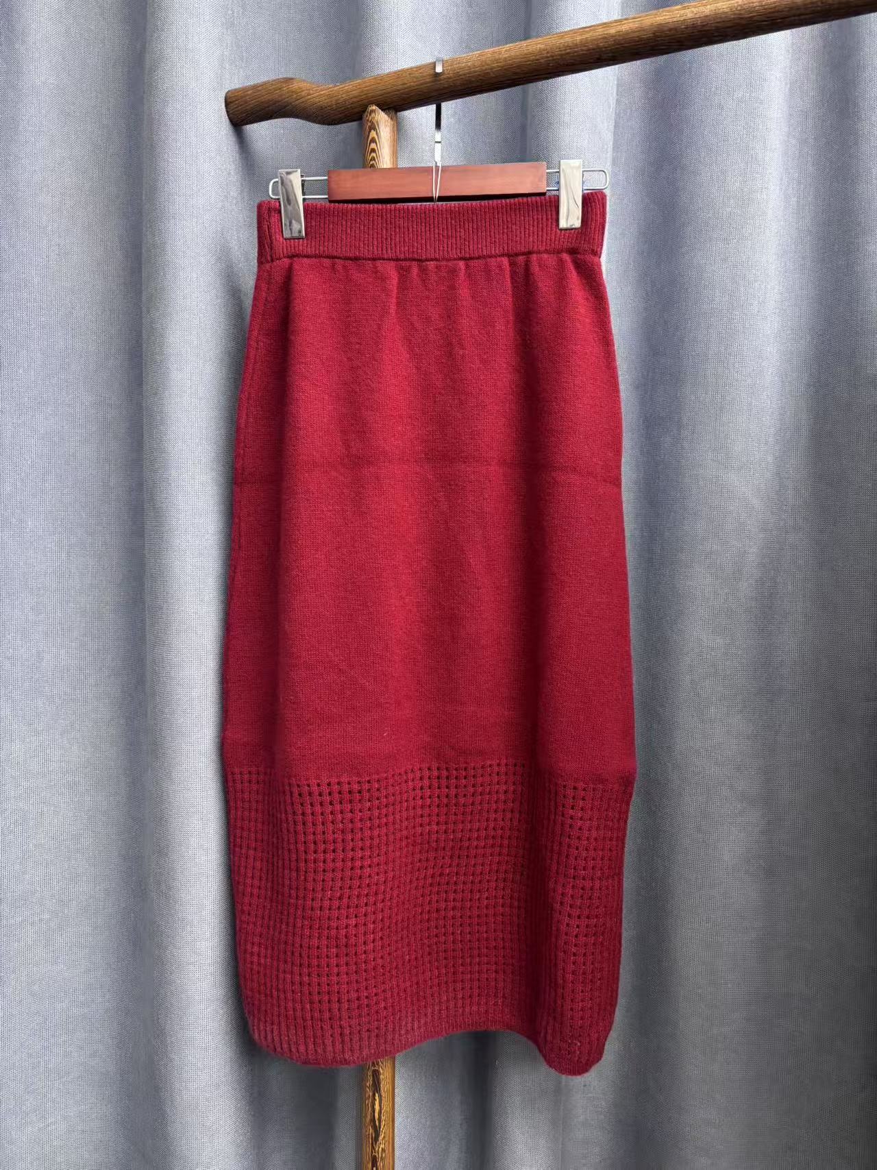 2025秋冬新款时尚休闲宽松羊毛半身裙女A983