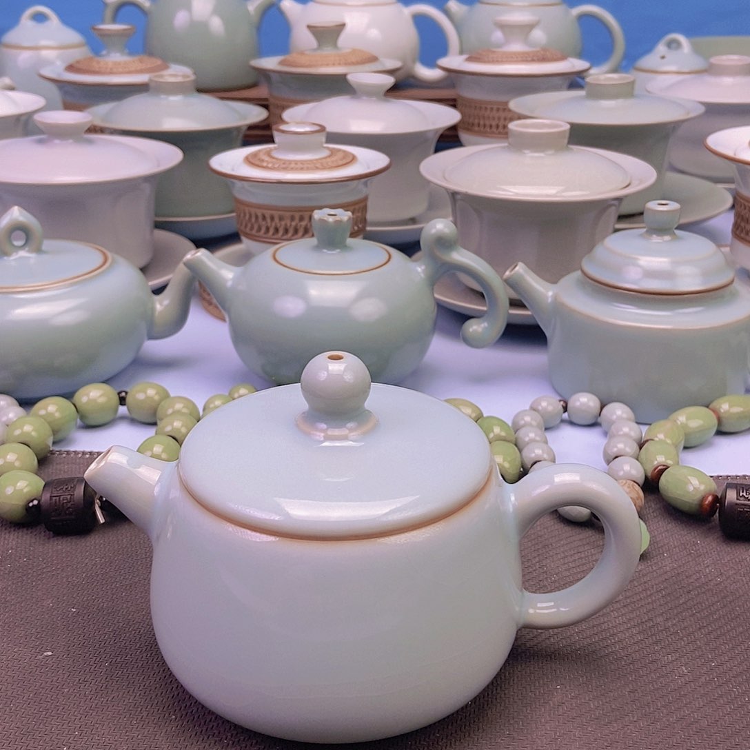 杯天青汗瓦壶原矿原釉原产地