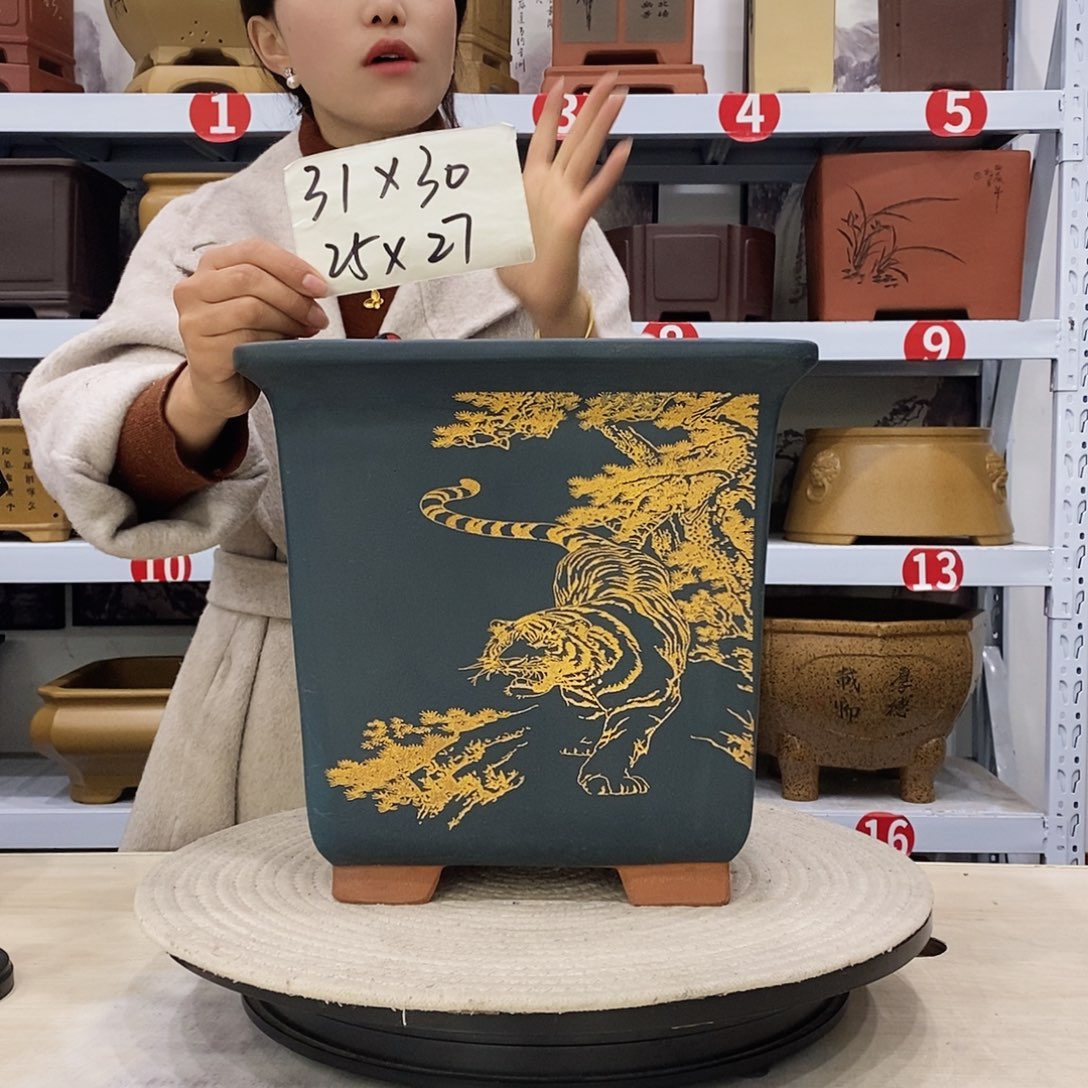 紫砂花盆紫砂花盆