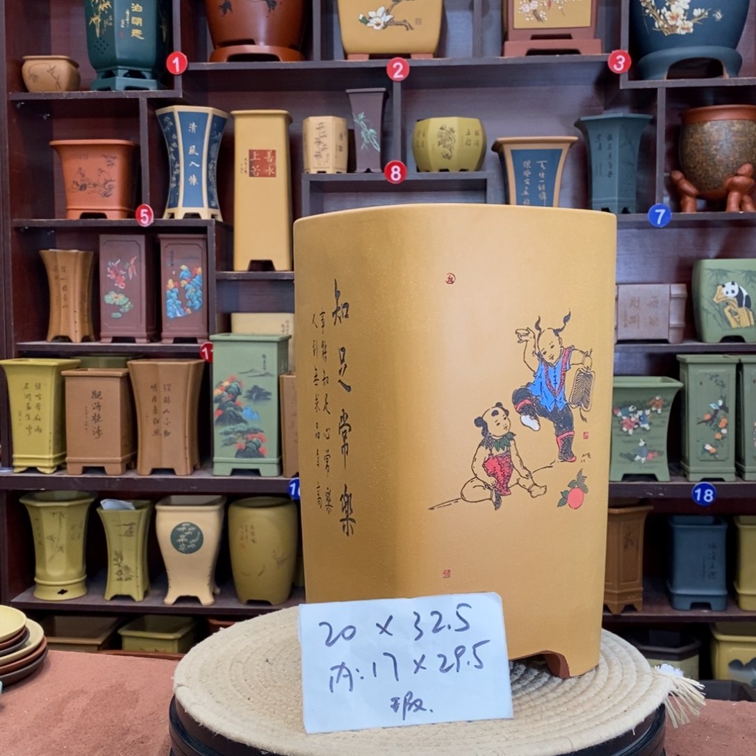 紫砂花盆紫砂作品