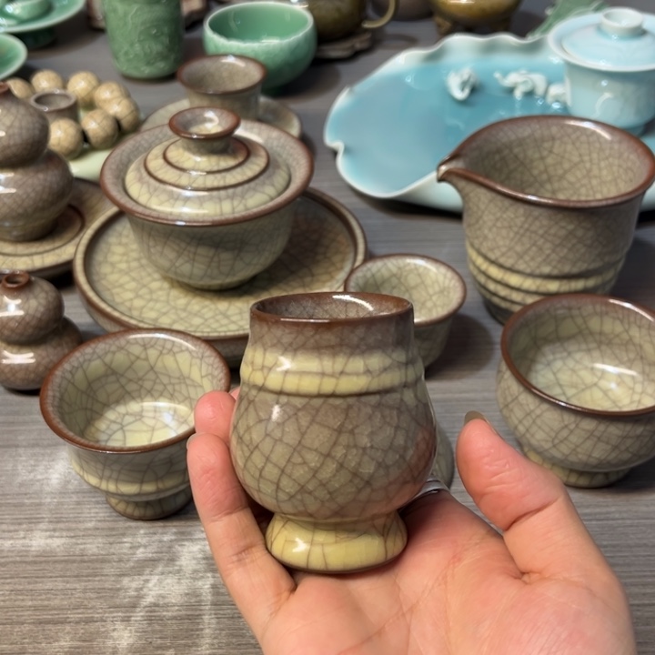 传世哥窑 嘟嘟杯特价