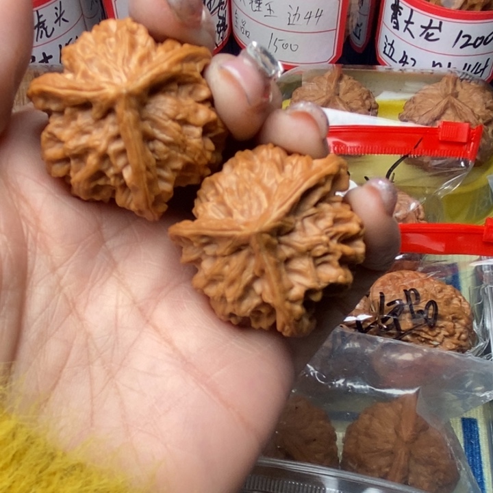 鲨***椒桃核吊坠三棱核桃