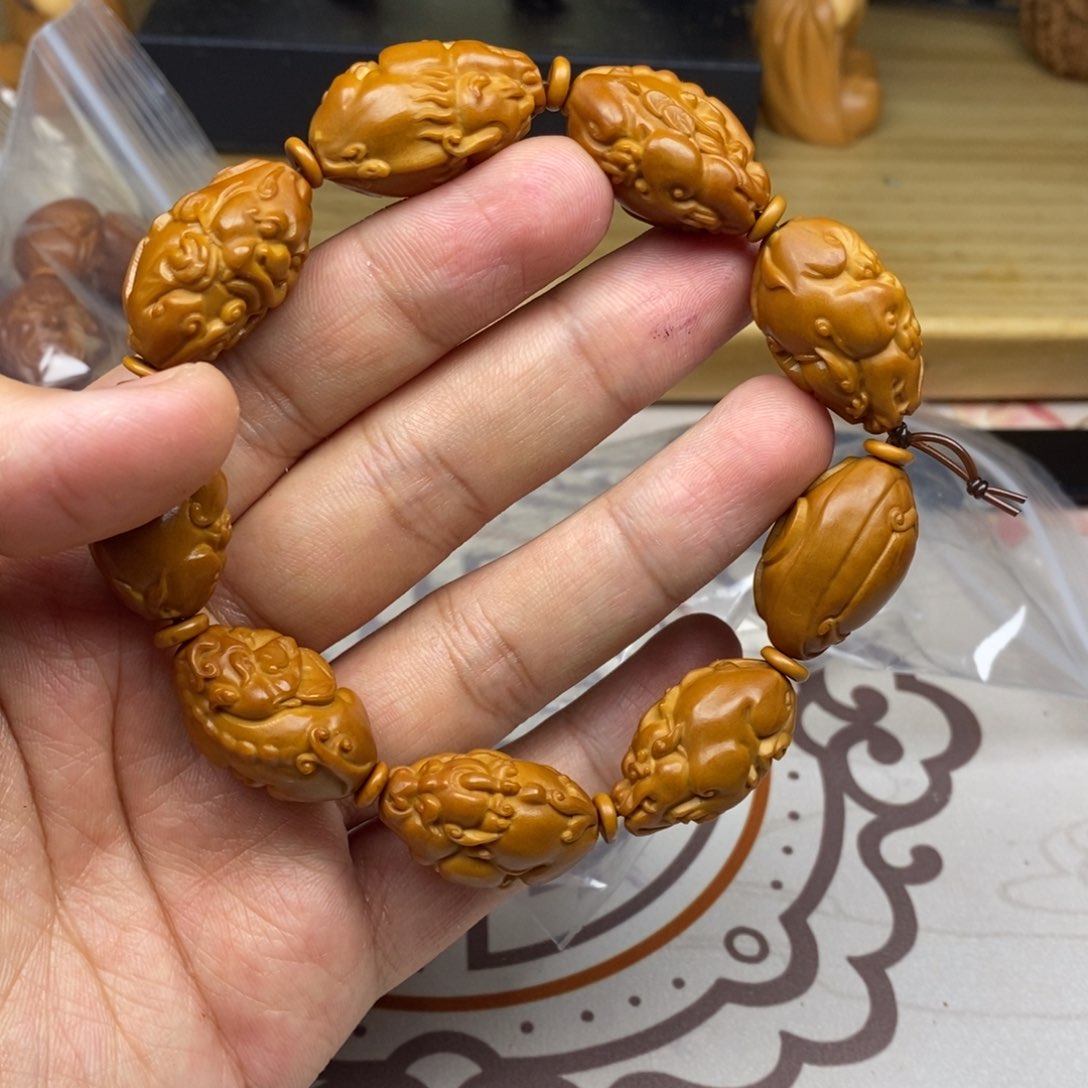 橄榄核手串/手链橄榄核雕刻工艺宇