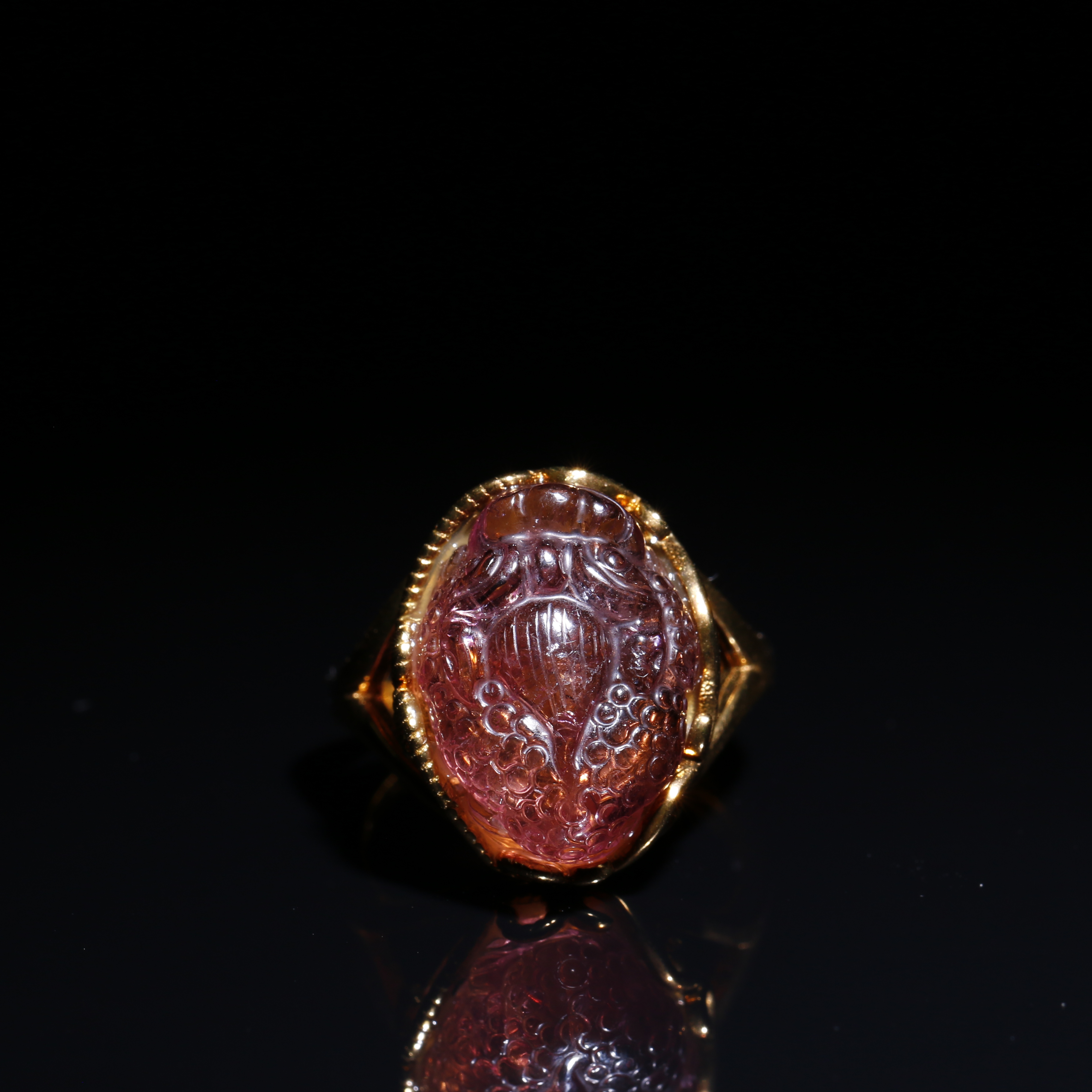 碧玺戒指/宫廷密宝禄/北京益州文物商店