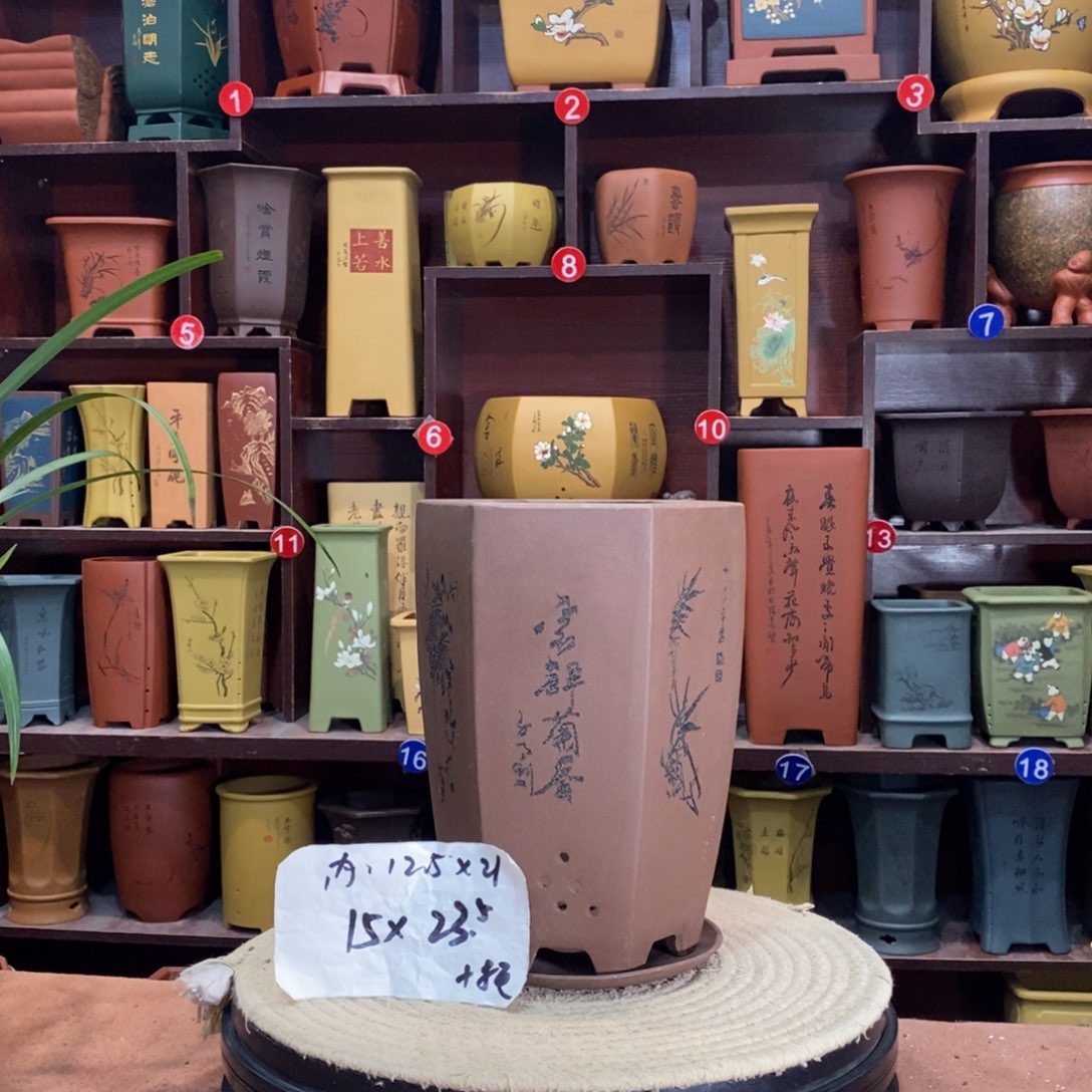 紫砂艺术紫砂花盆